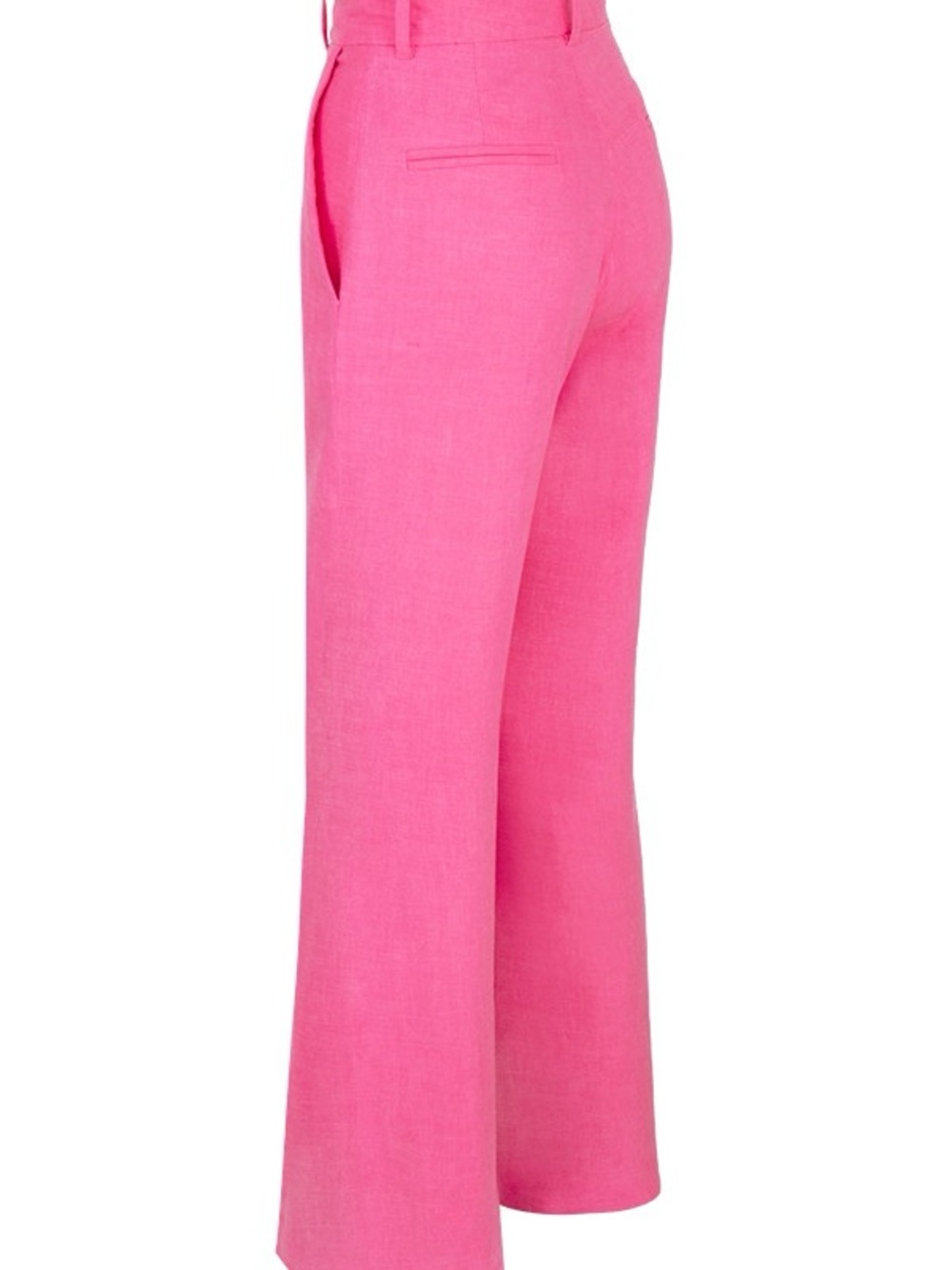 House of CB ANDREIA Pink Linen Blend Trousers - Picture 2 of 5